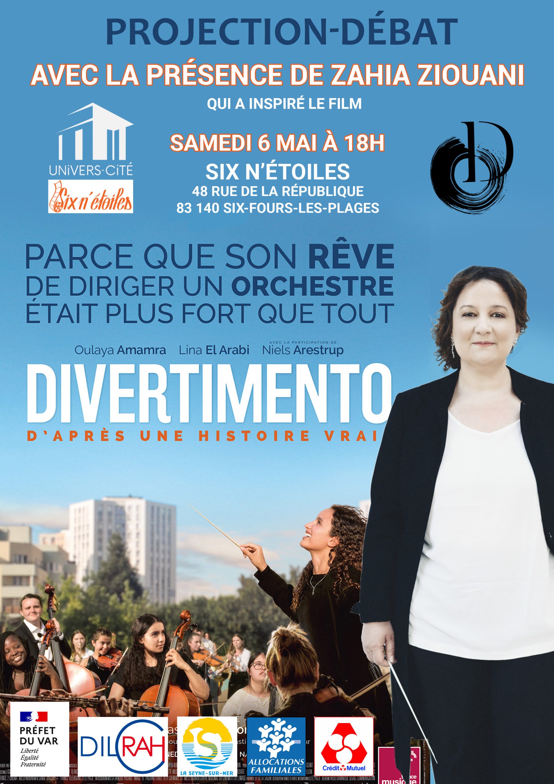 Zahia ZIOUANI au Six N’Étoiles avec Univers-Cité
